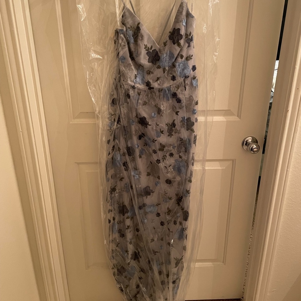 Blue long dress